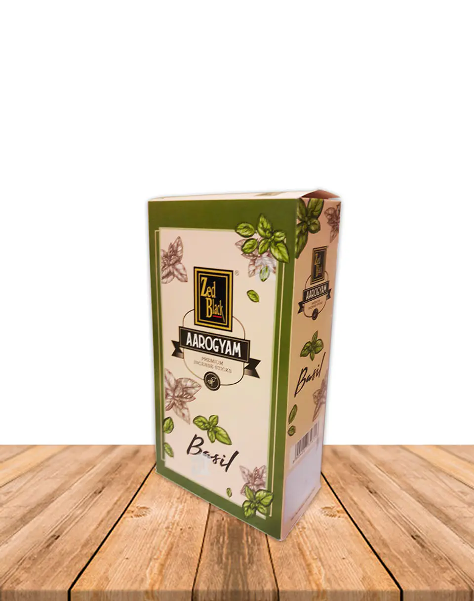 Incienso Zed Black Arogyam 15Gr Basil (Albahaca) 1