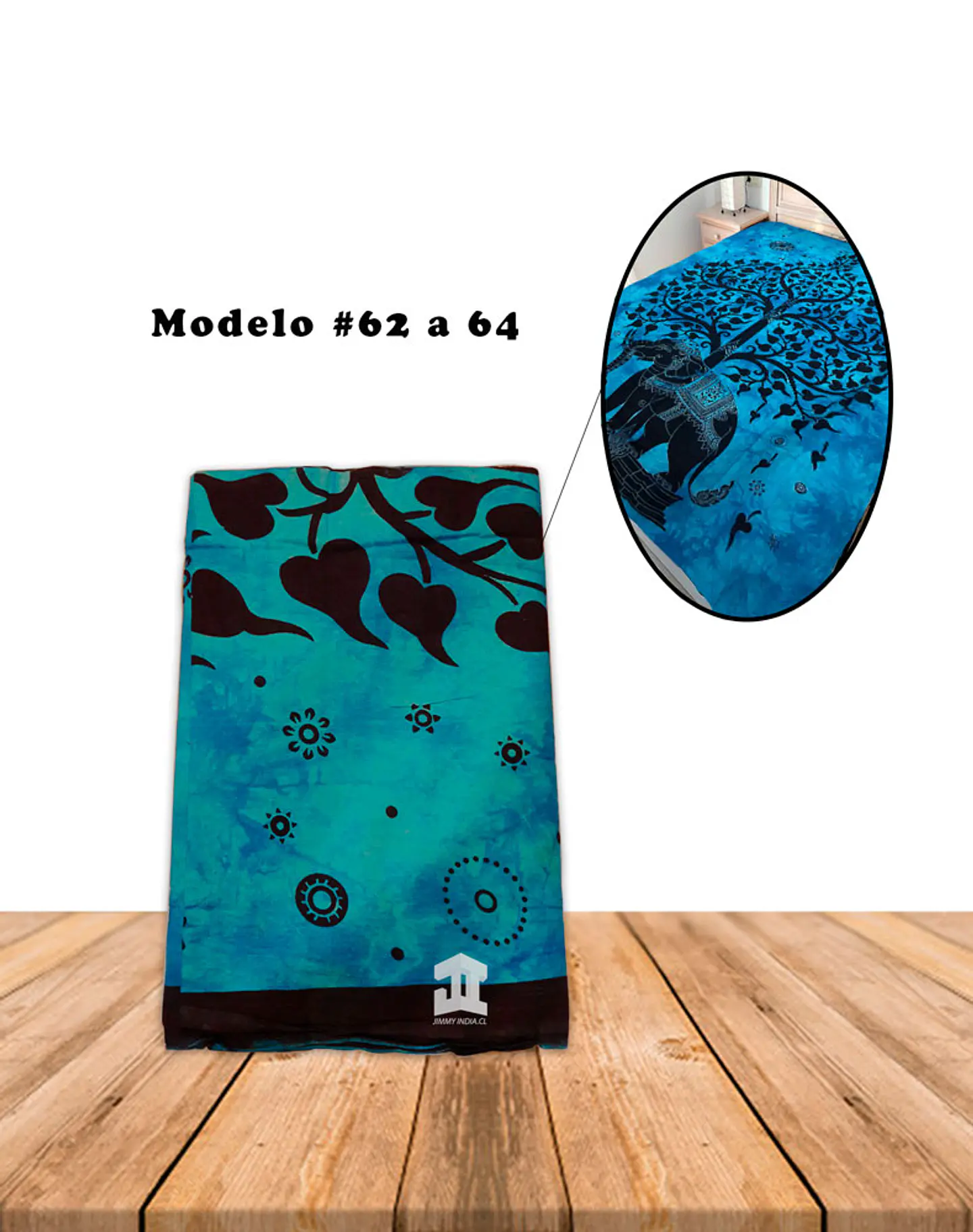 Cubrecama De Algodon Con Diseño # 62 a 64 1