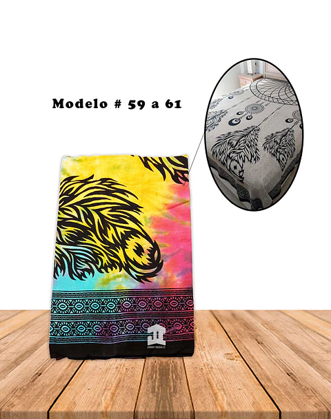 Cubrecama De Algodon Con Diseño # 59 a 61