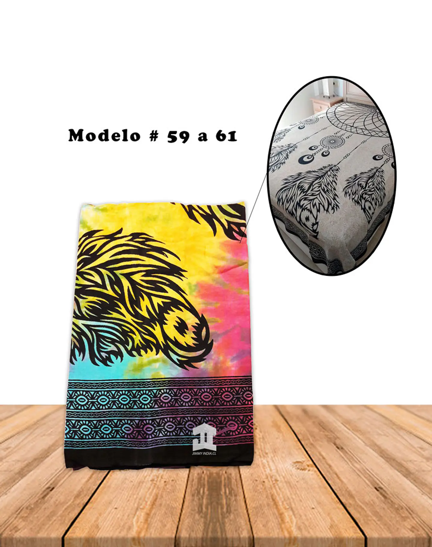 Cubrecama De Algodon Con Diseño # 59 a 61 1