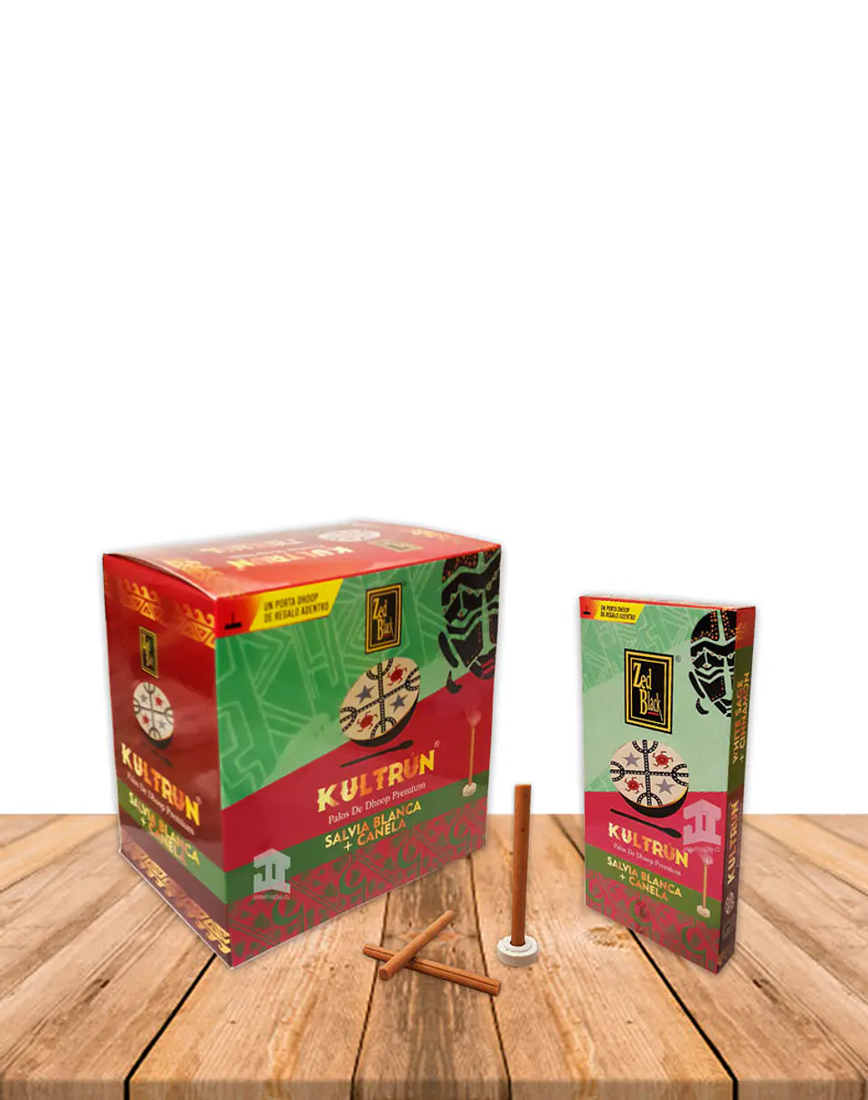 Incienso Kultrún Dhoop 30gr Salvia Blanca + Canela 2