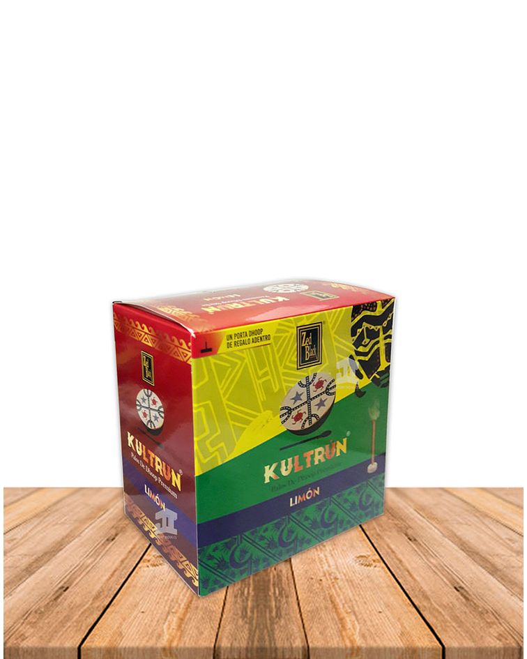 Incienso Zed Black Kultrún  Dhoop 30gr Limón