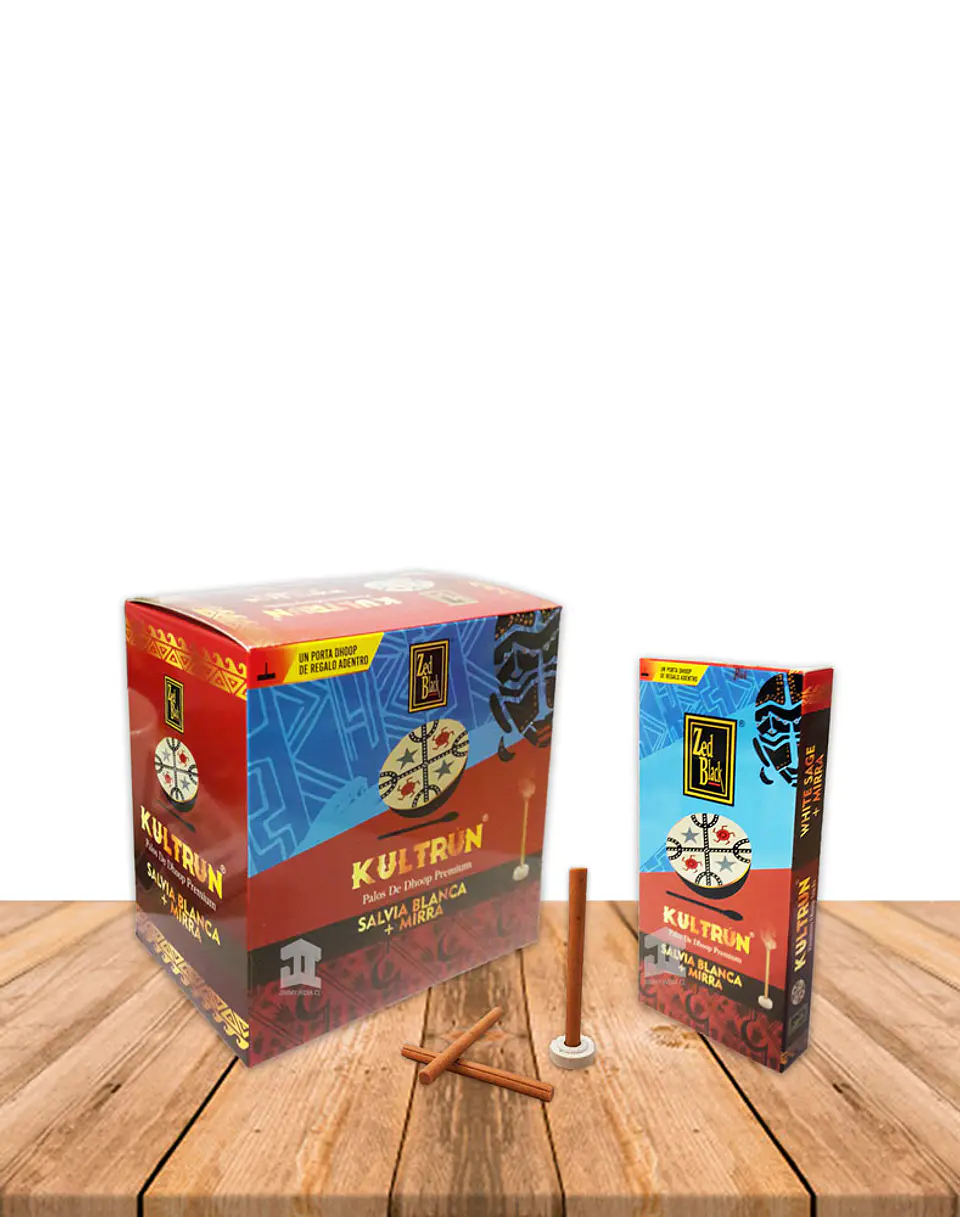 Incienso Kultrún Dhoop 30gr Salvia Blanca + Mirra 2