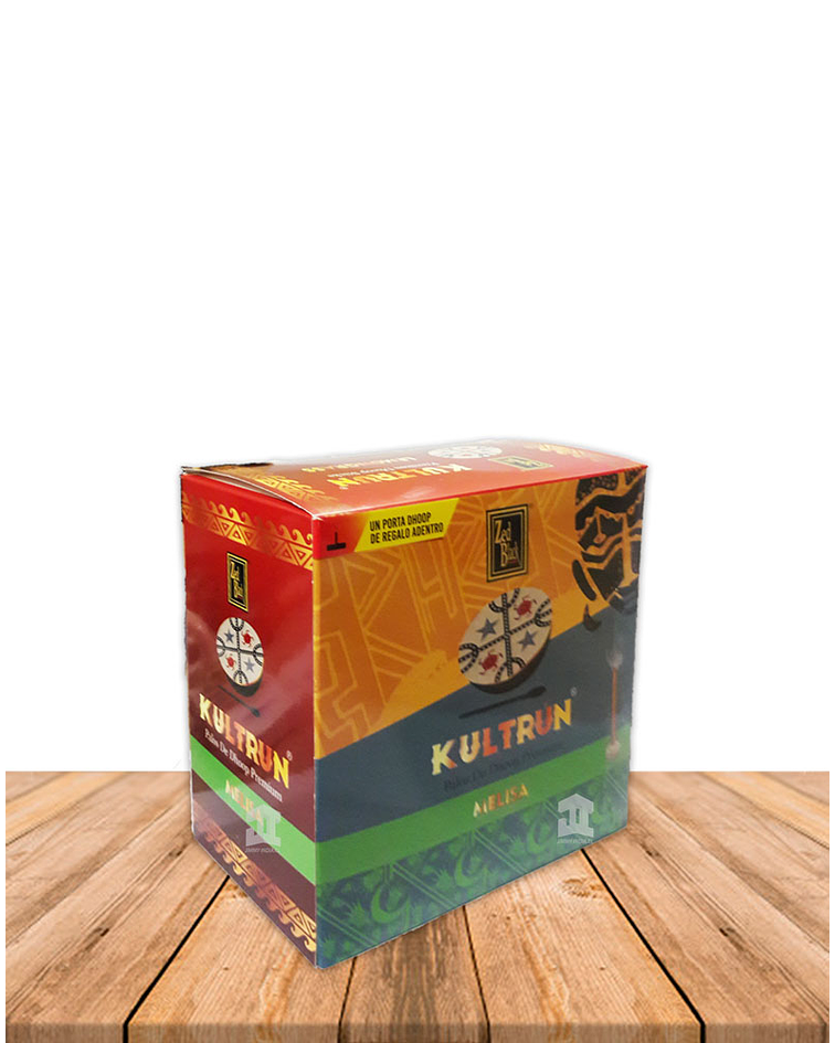 Incienso Zed Black Kultrún  Dhoop 30gr  Melisa