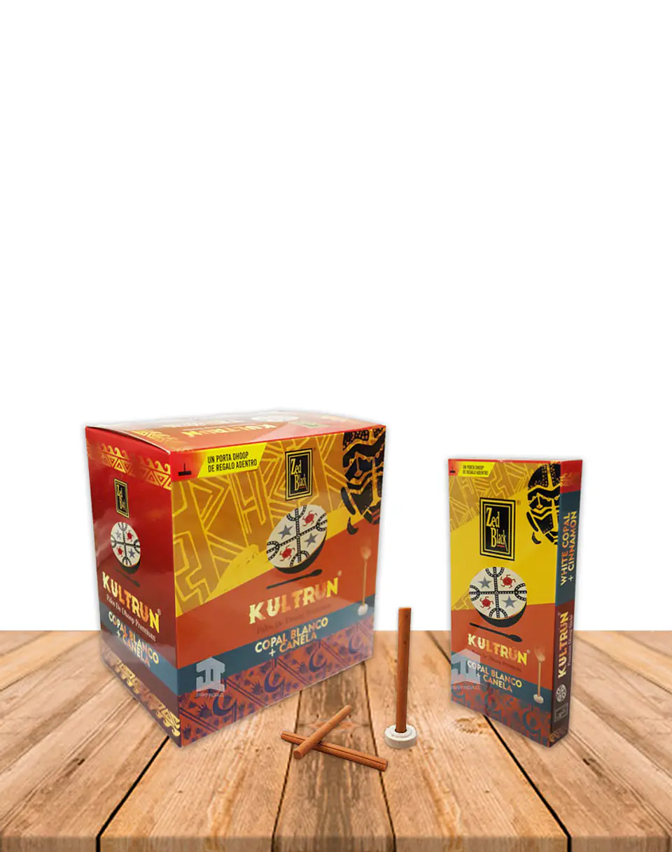 Incienso Kultrún Dhoop 30gr Copal Blanco + Canela  2