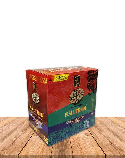 Incienso Kultrún Dhoop 30gr Copal Blanco + Melisa