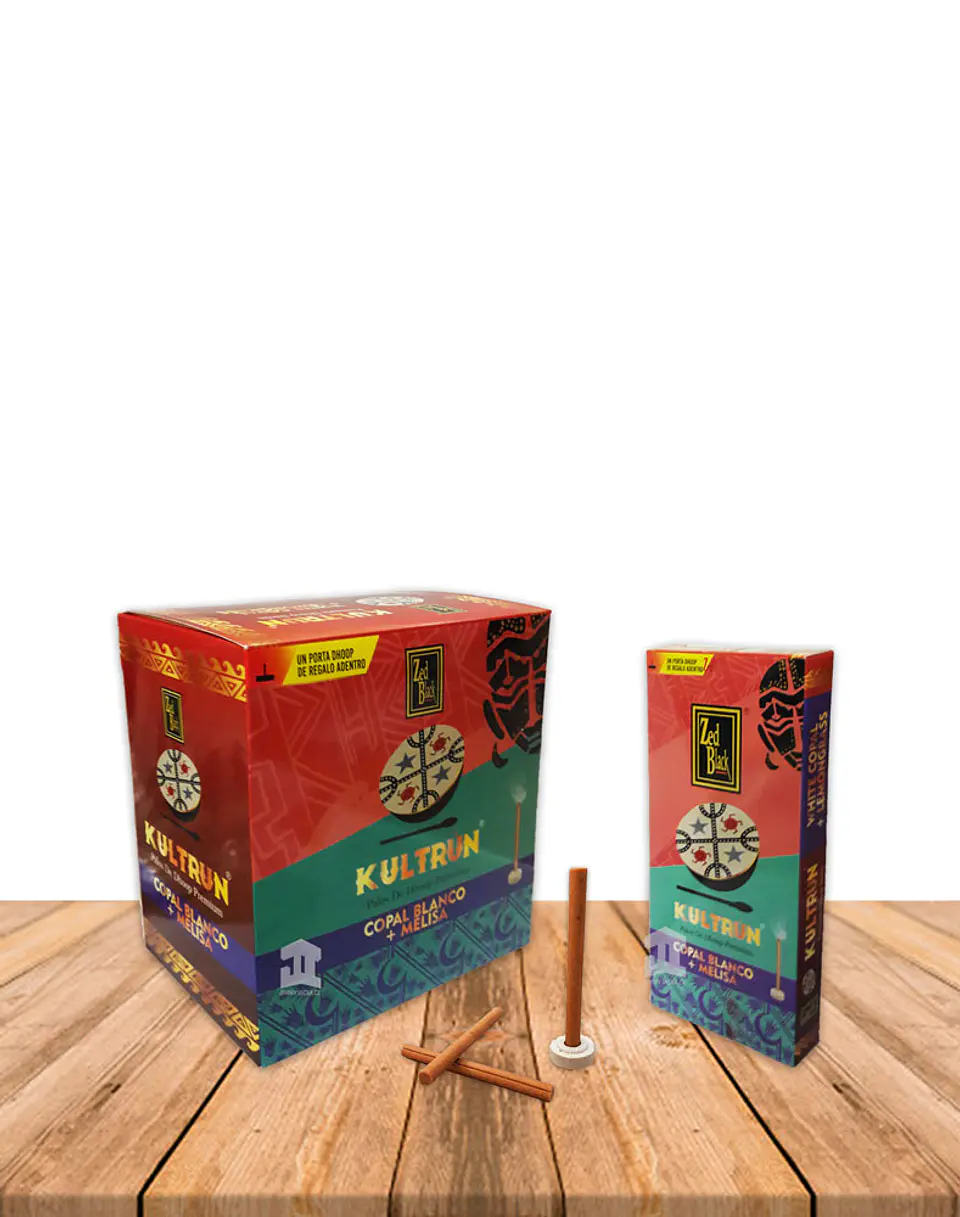 Incienso Kultrún Dhoop 30gr Copal Blanco + Melisa 2