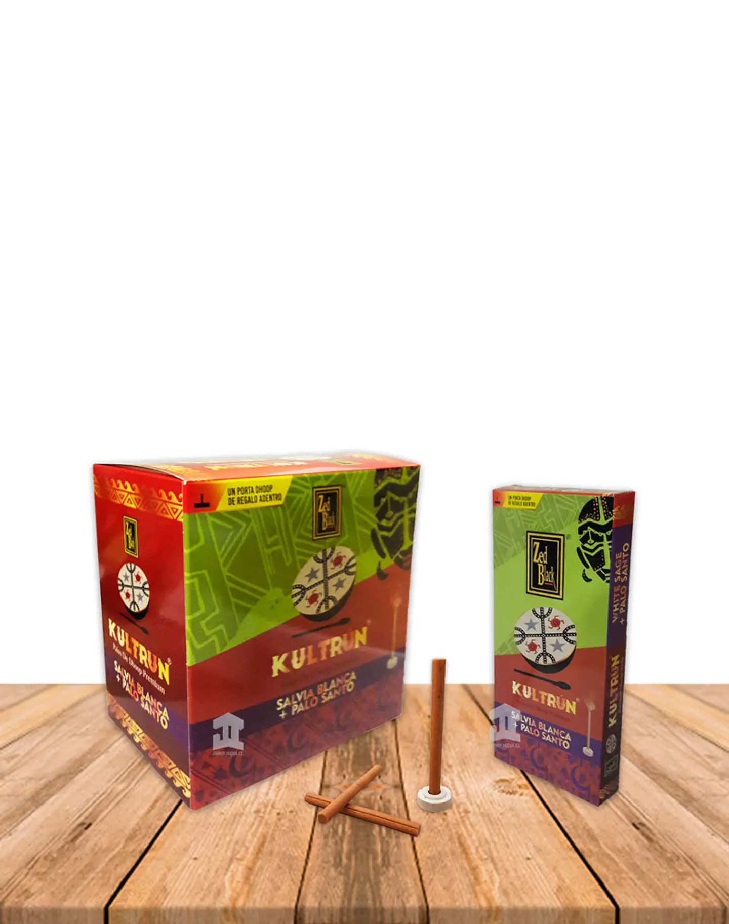 Incienso Kultrún Dhoop 30gr Salvia Blanca + Palo Santo  2