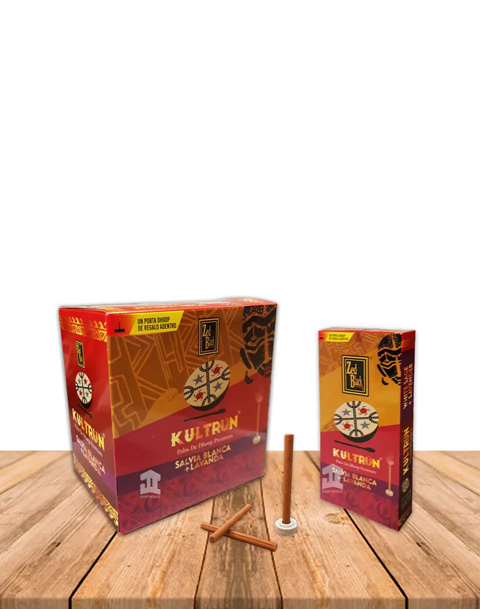 Incienso Kultrún Dhoop 30gr Salvia Blanca + Lavanda 2