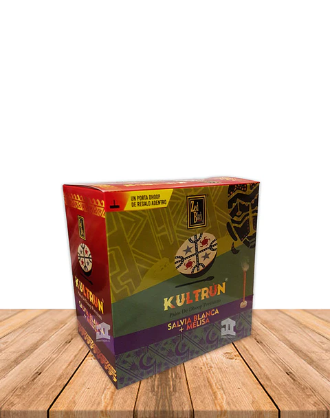 Incienso Kultrún Dhoop 30gr Salvia Blanca + Melisa