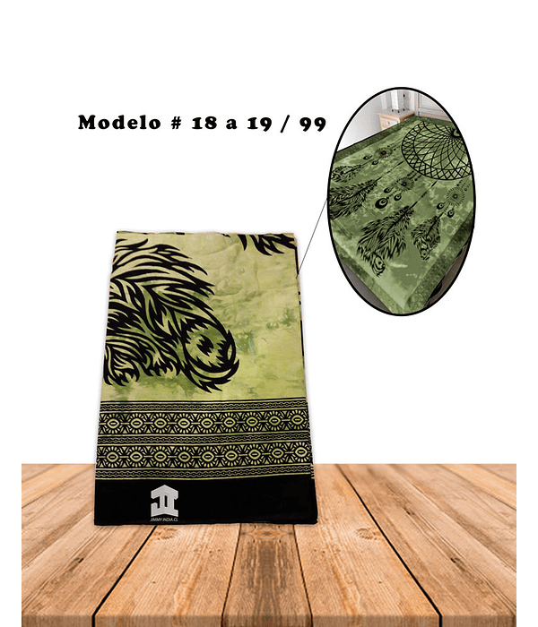 Cubrecama de Algodon Con Diseño # 18 a 19 / 99