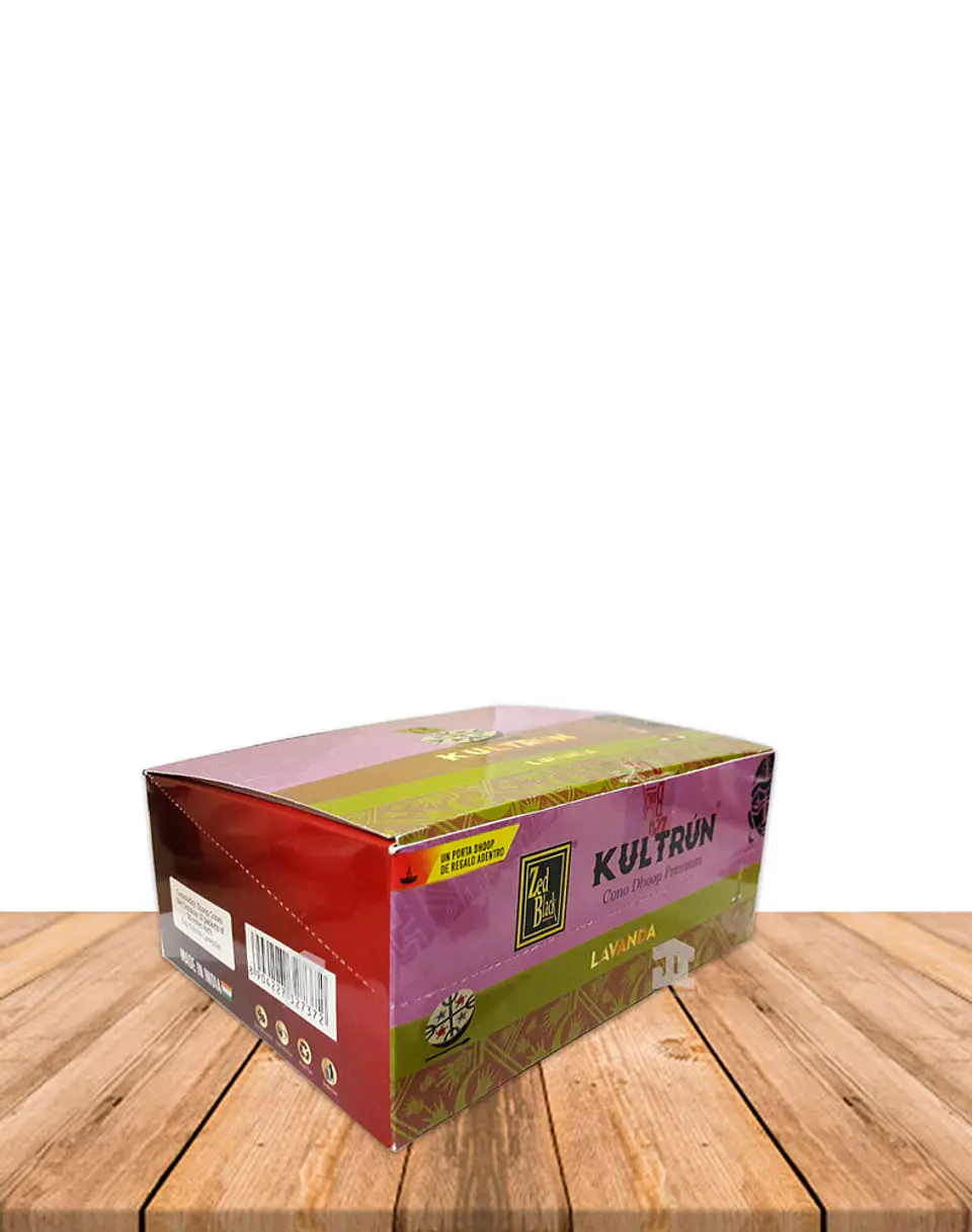 Incienso Zed Black Kultrún Cono Lavanda 1