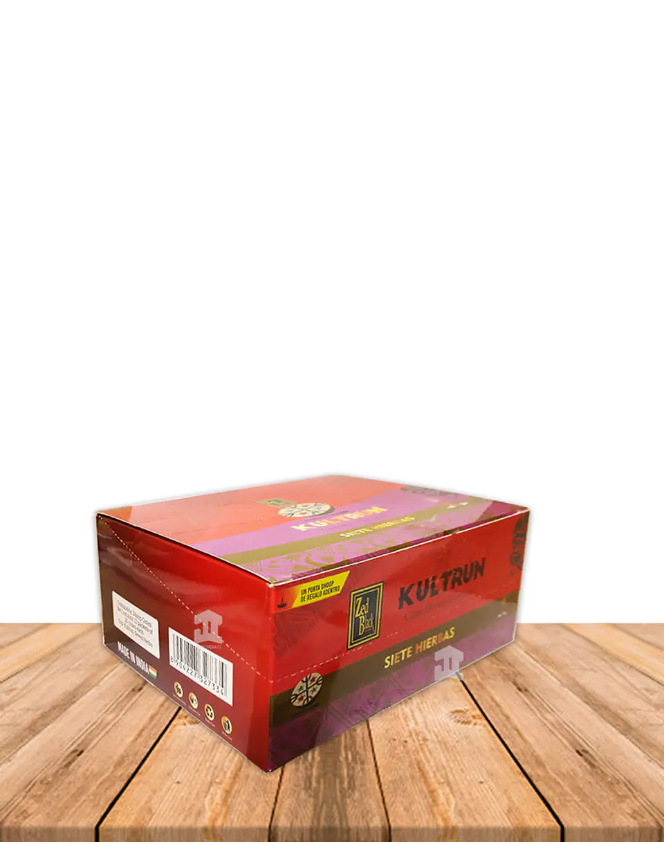 Incienso Zed Black Kultrún Cono Siete Hierbas  1