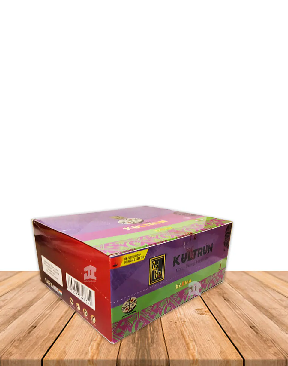 Incienso Zed Black Kultrún Cono Karma 1