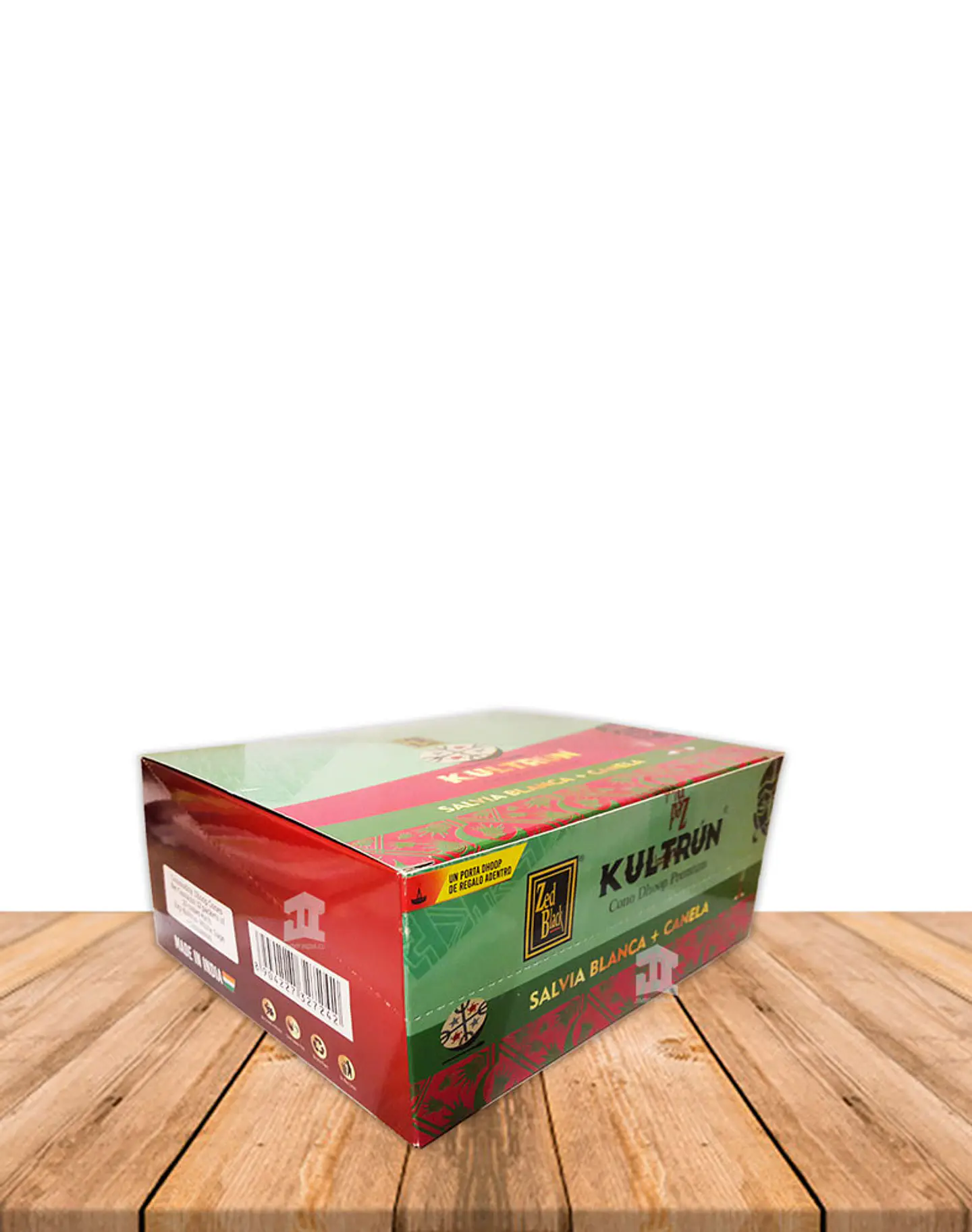 Incienso Zed Black Kultrún Cono Salvia Blanca + Canela  1