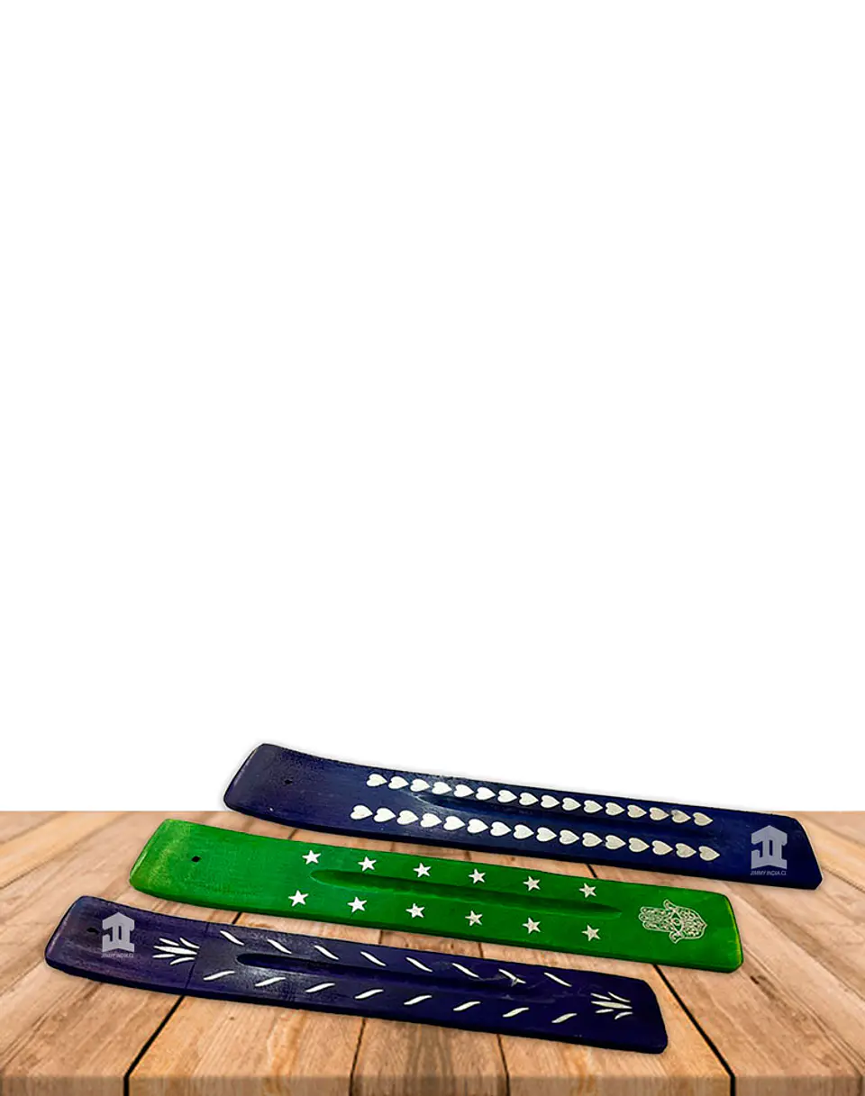Tabla Porta Incienso Madera Colores Surtidos  3