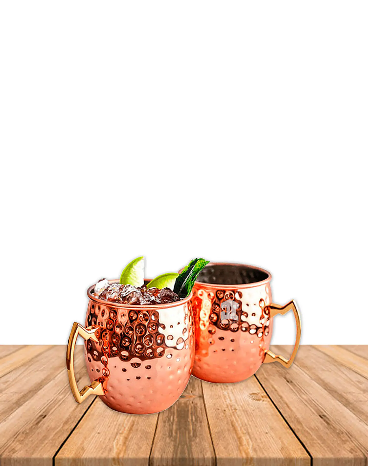 Set Tazon de Cobre Moscow Mule Mug Natural 1050-1051 1