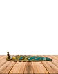Porta Incienso de Metal Dorado con Aplicaciones de colores VDQ21-161 - Miniatura 2