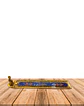 Porta Incienso de Metal Dorado con Aplicaciones de colores VDQ21-162 - Miniatura 4