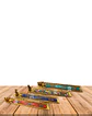 Porta Incienso de Metal Dorado con Aplicaciones de colores VDQ21-162 - Miniatura 1