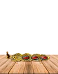 Porta Incienso de Metal Dorado con Aplicaciones de colores VDQ21-163 - Miniatura 2