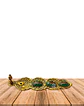 Porta Incienso de Metal Dorado con Aplicaciones de colores VDQ21-163 - Miniatura 4