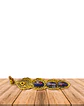 Porta Incienso de Metal Dorado con Aplicaciones de colores VDQ21-163 - Miniatura 5