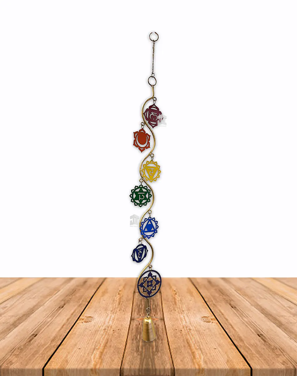 Campana De Viento Metal 7 Chakras VDQ20-133 2