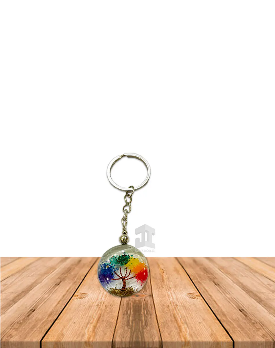 Llaveros de Resina 7 Chakras Pequeño 3 cm 1