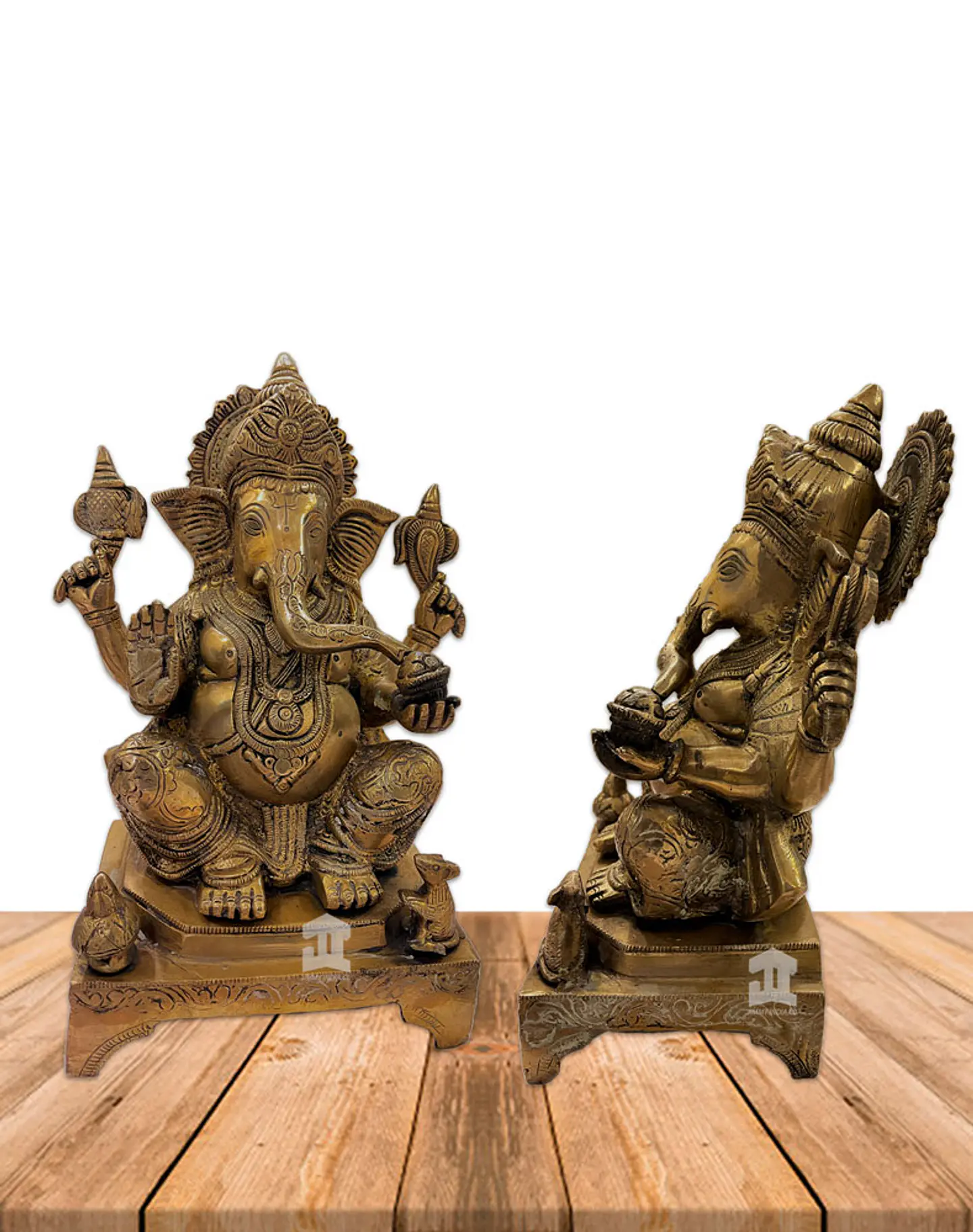 Dios Ganesh Grande en Bronce   10