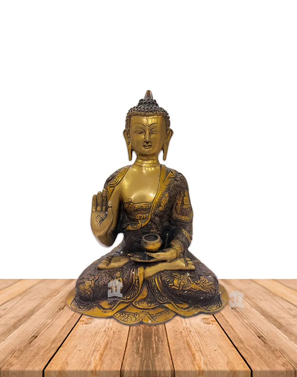 Buda Meditando en Bronce  11,5