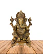 Ganesh con Base en Bronce 10,5