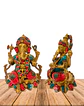 Ganesh con Piedras en Bronce 10