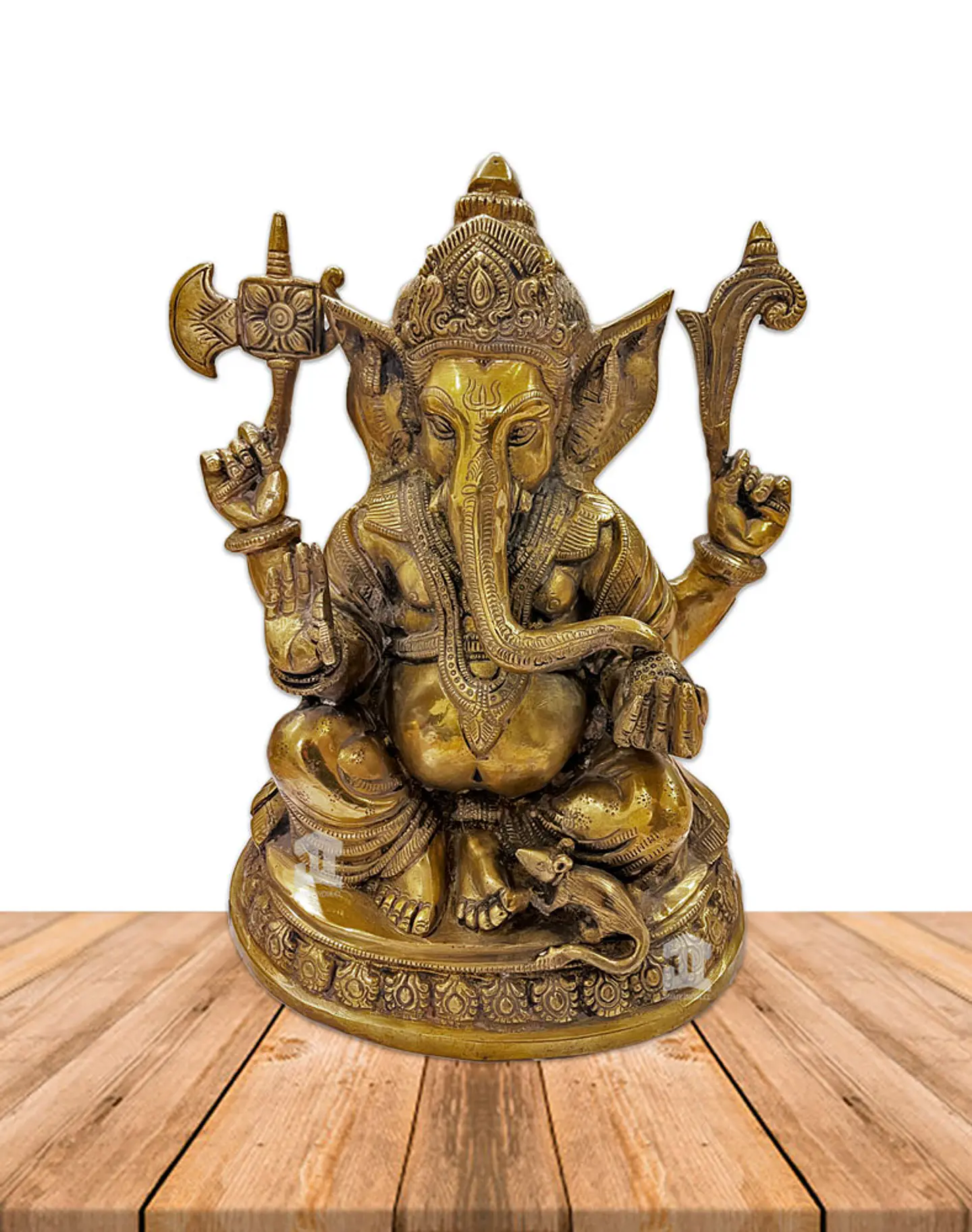 Ganesh Meditando en Bronce 11,5