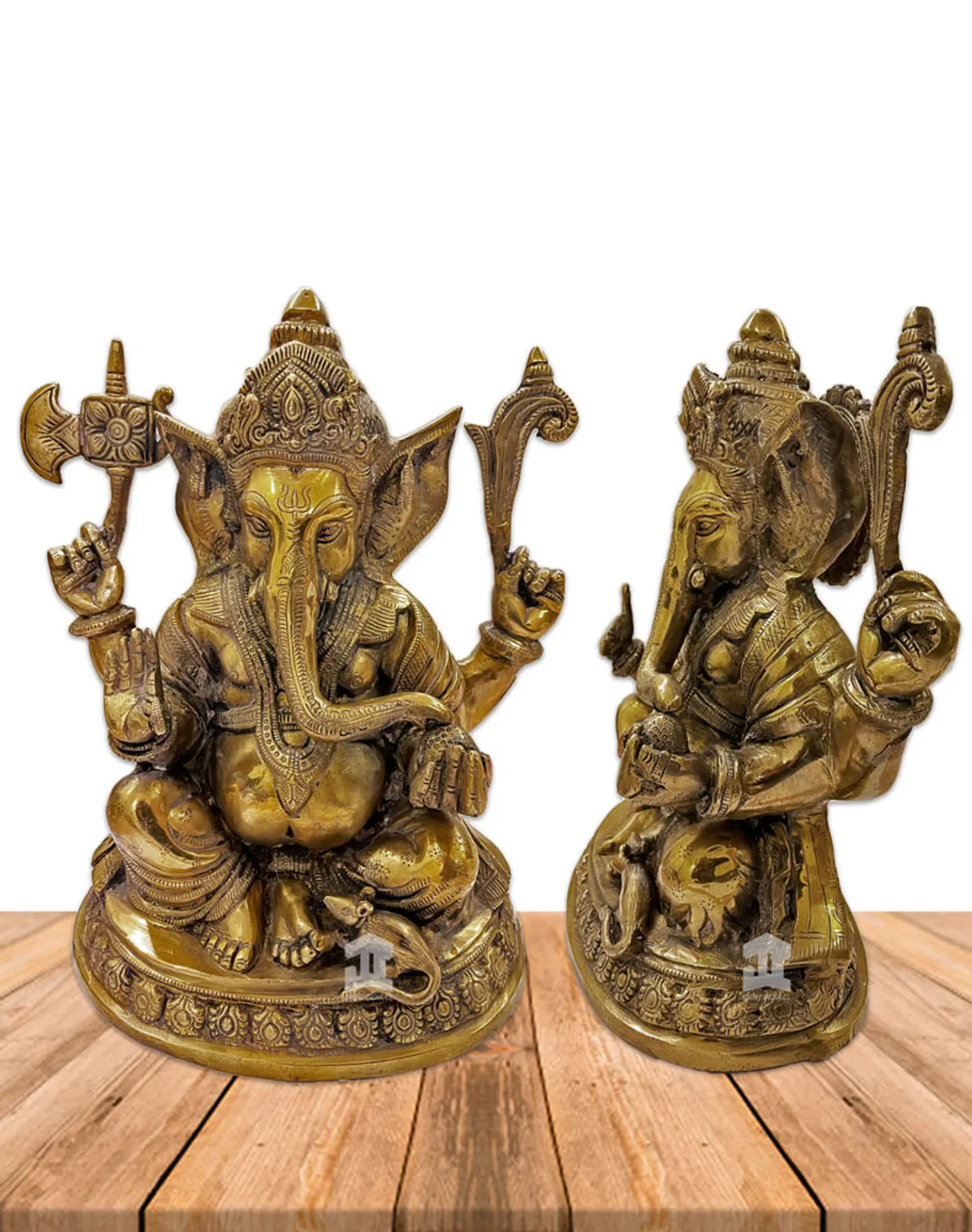Ganesh Meditando en Bronce 11,5
