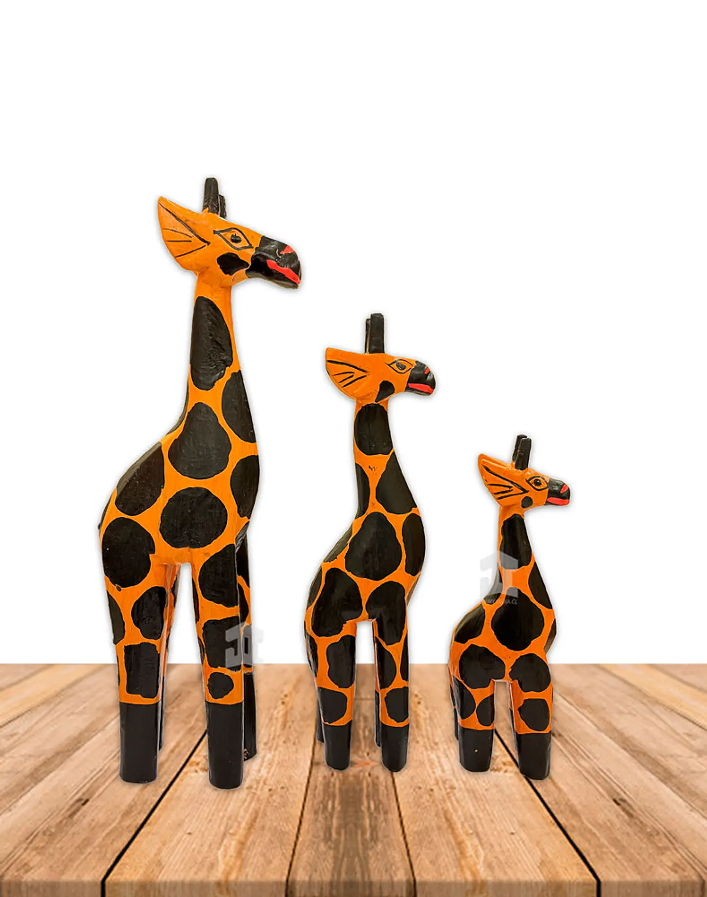 Set de Jirafas de Madera  076 2
