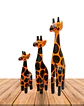 Set de Jirafas de Madera  076 - Miniatura 1