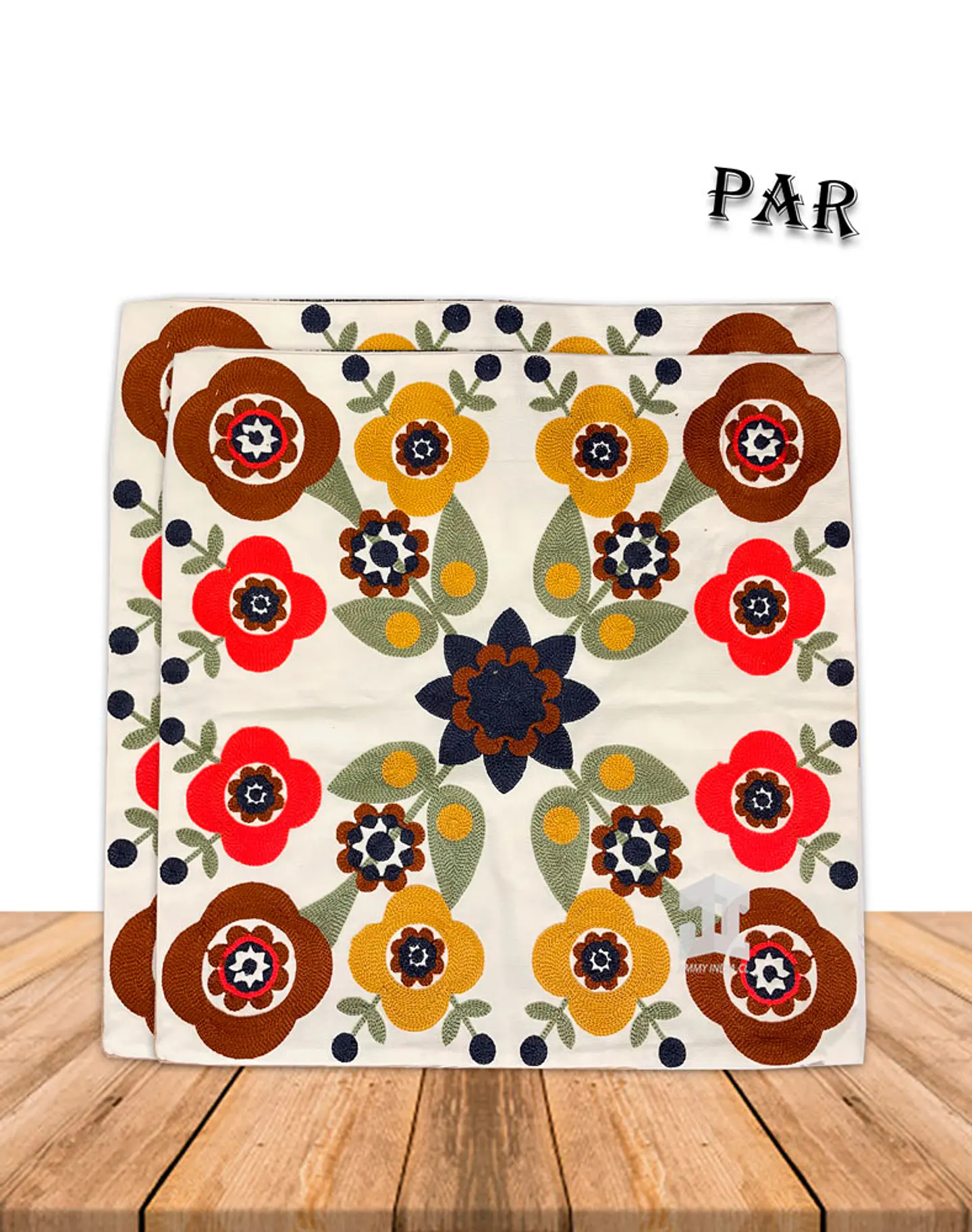Funda De Cojín Bordado Diseños JI19-307 D 1