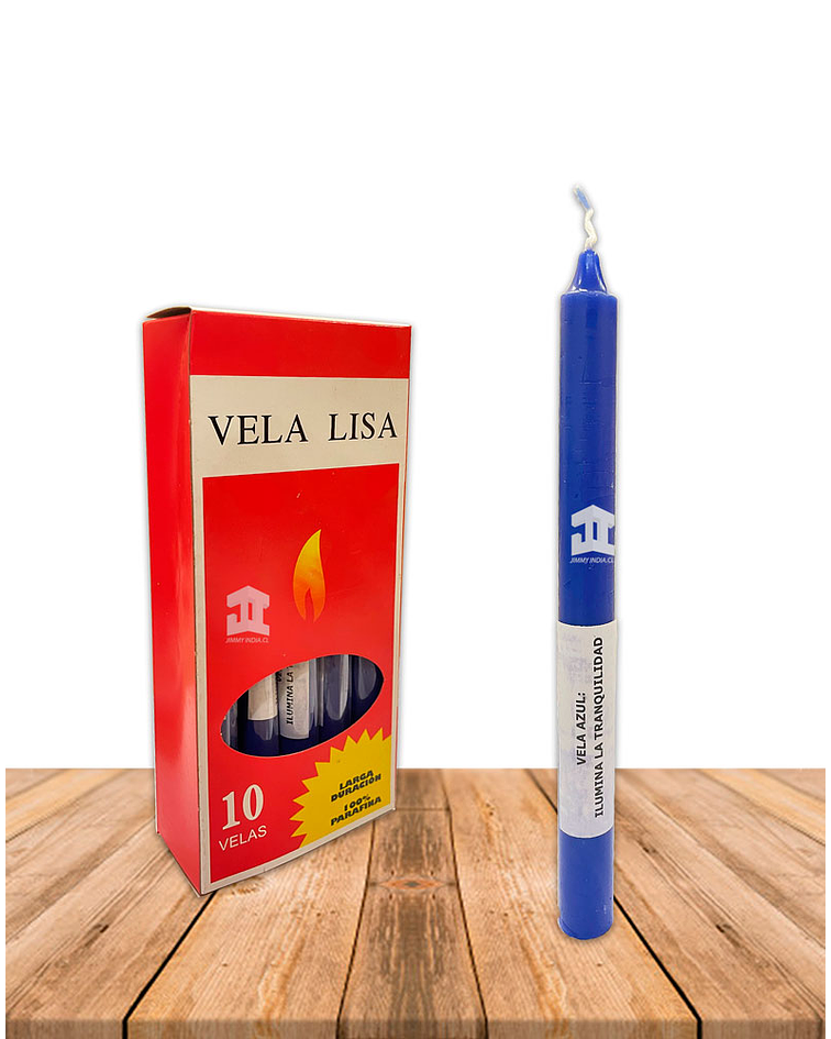 Vela Lisa y Esotéricas Vela Azul