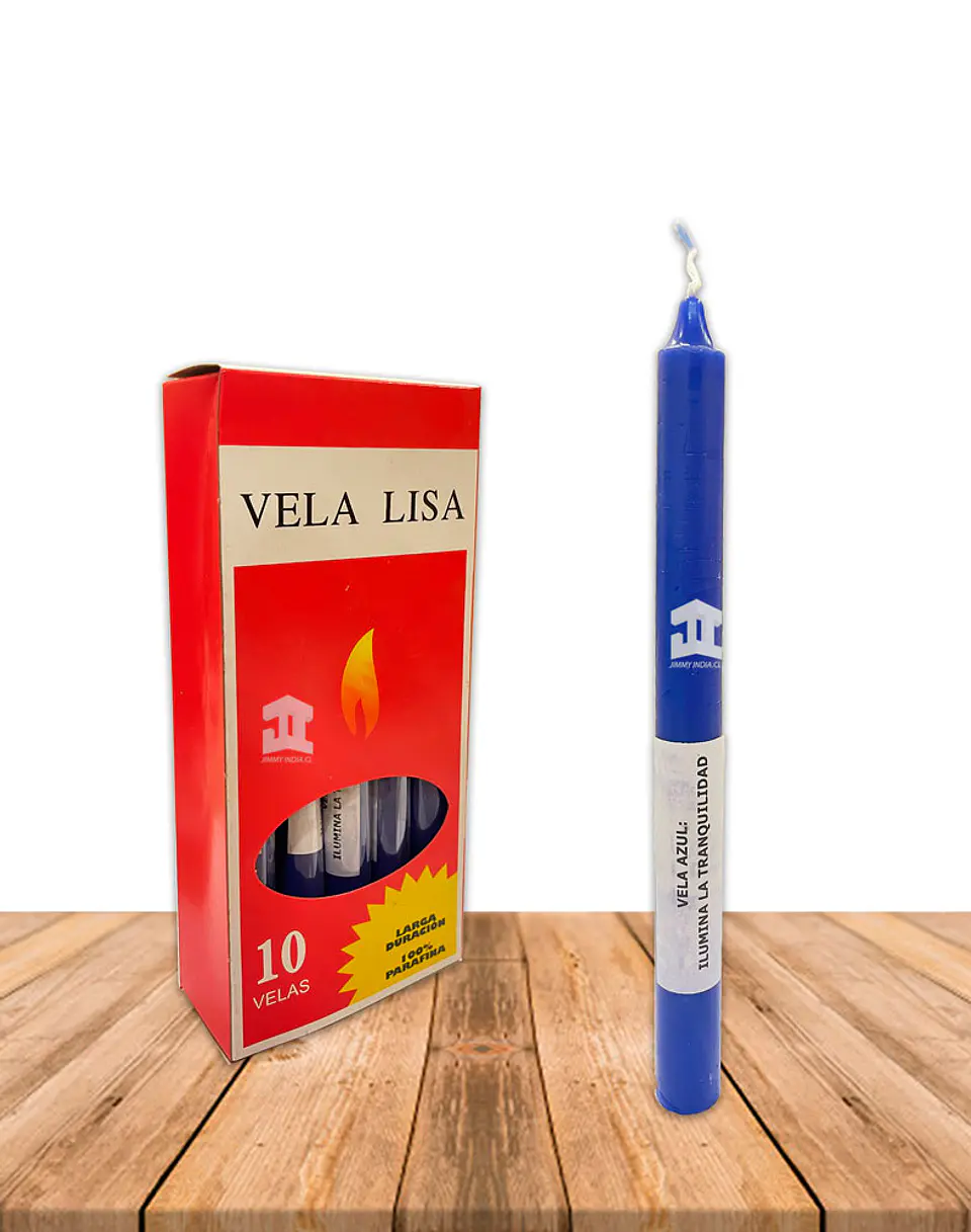 Vela Lisa Esotéricas Color Azul 1