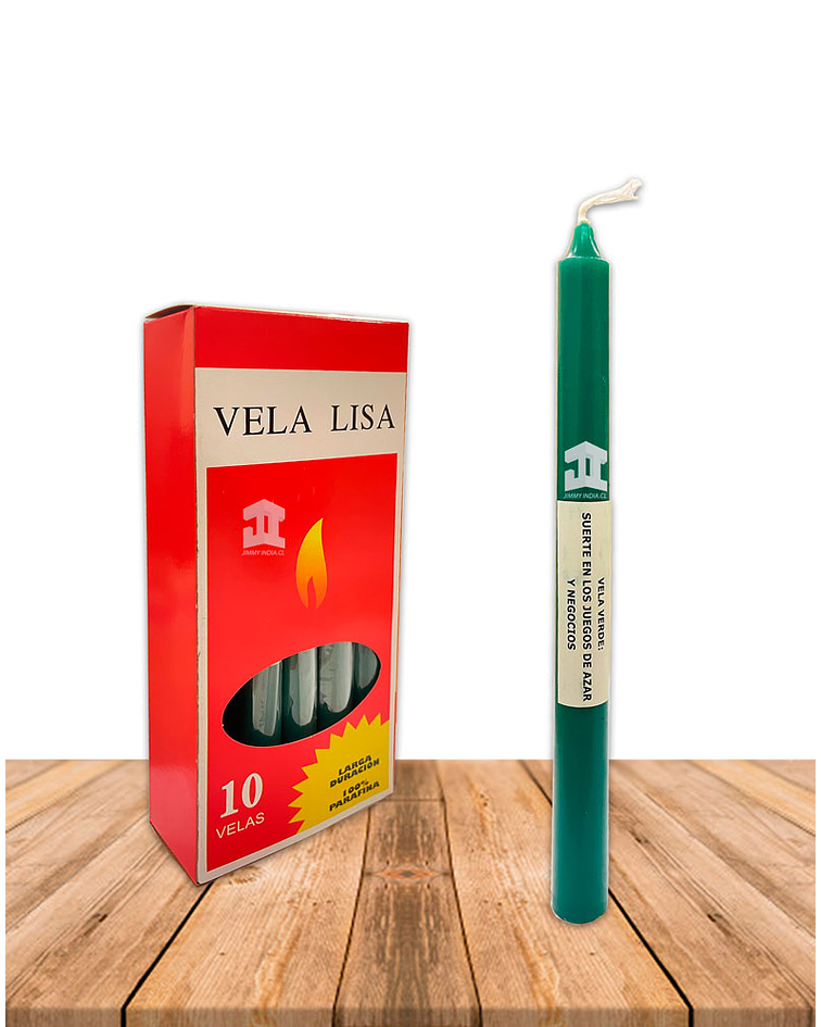 Vela Lisa y Esotéricas Vela Verde