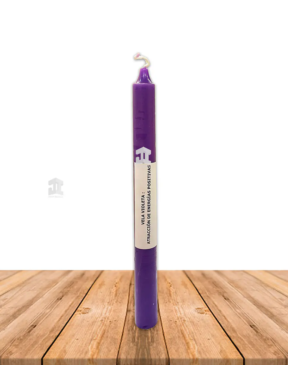 Vela Lisa Esotéricas Color Violeta 2