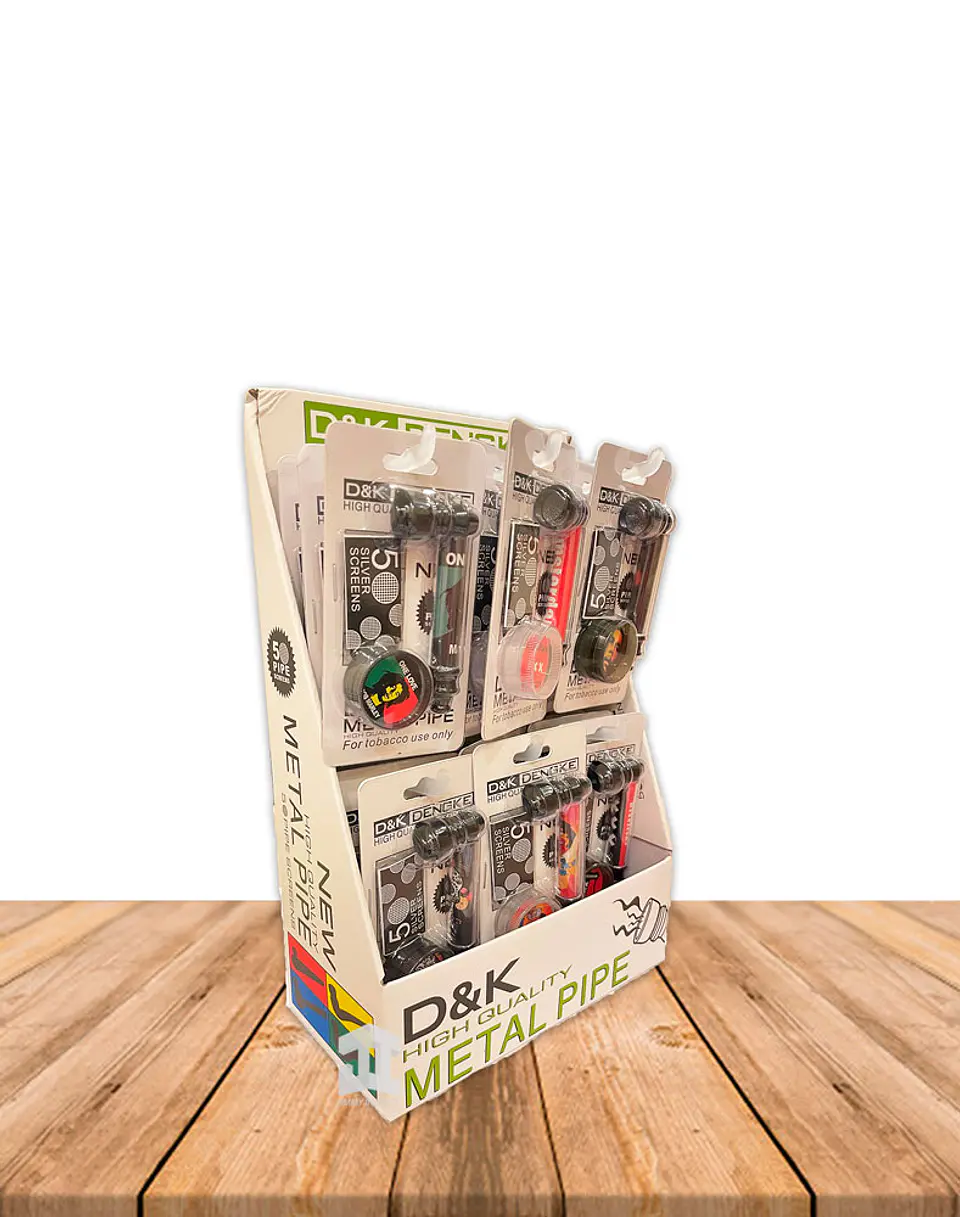 Set Pipa Metalica Diseño + Moledor  DK7025GA 2
