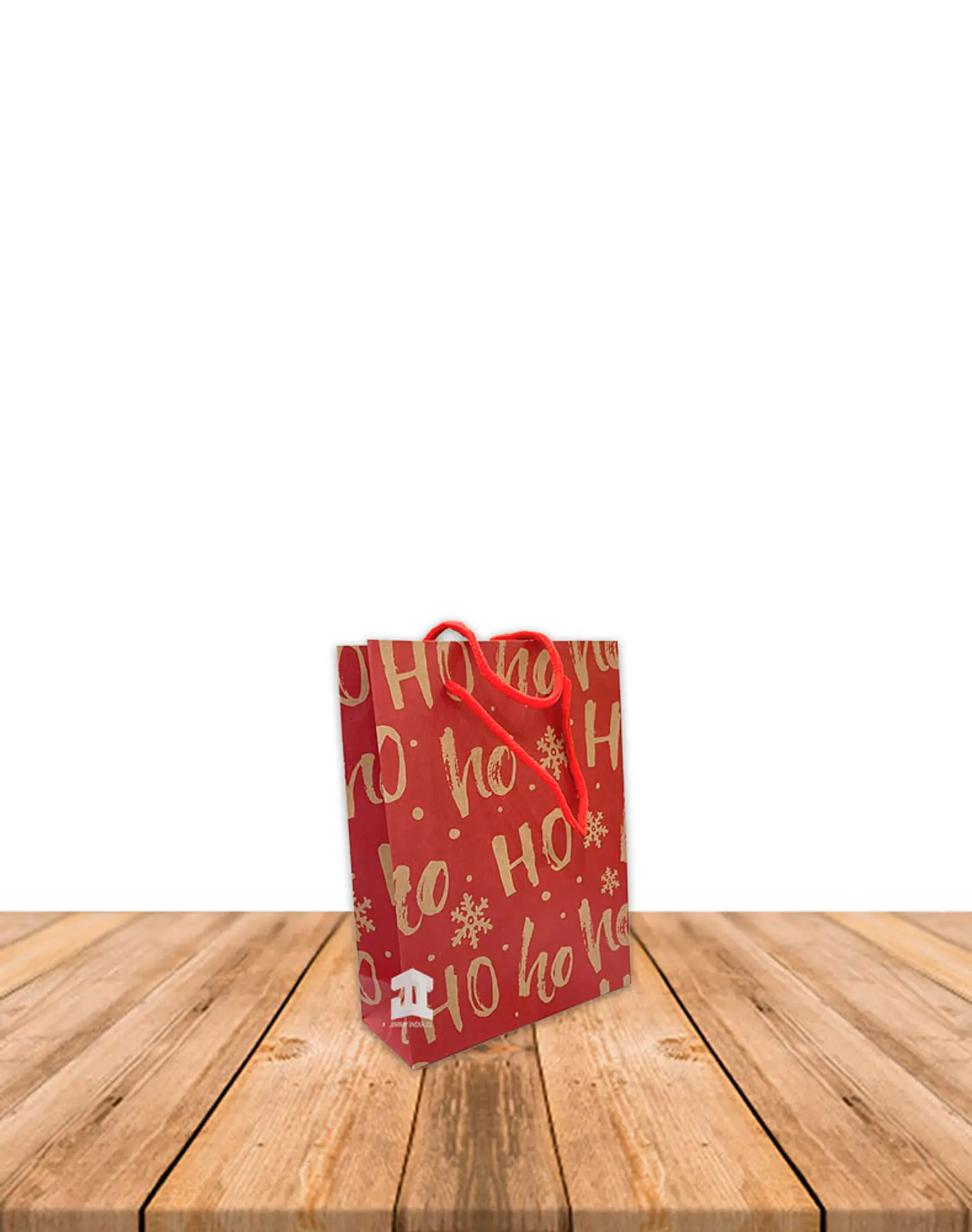 Bolsa Papel Kraft Navidad 20x15cm Precio x Docena JI16-11D 8