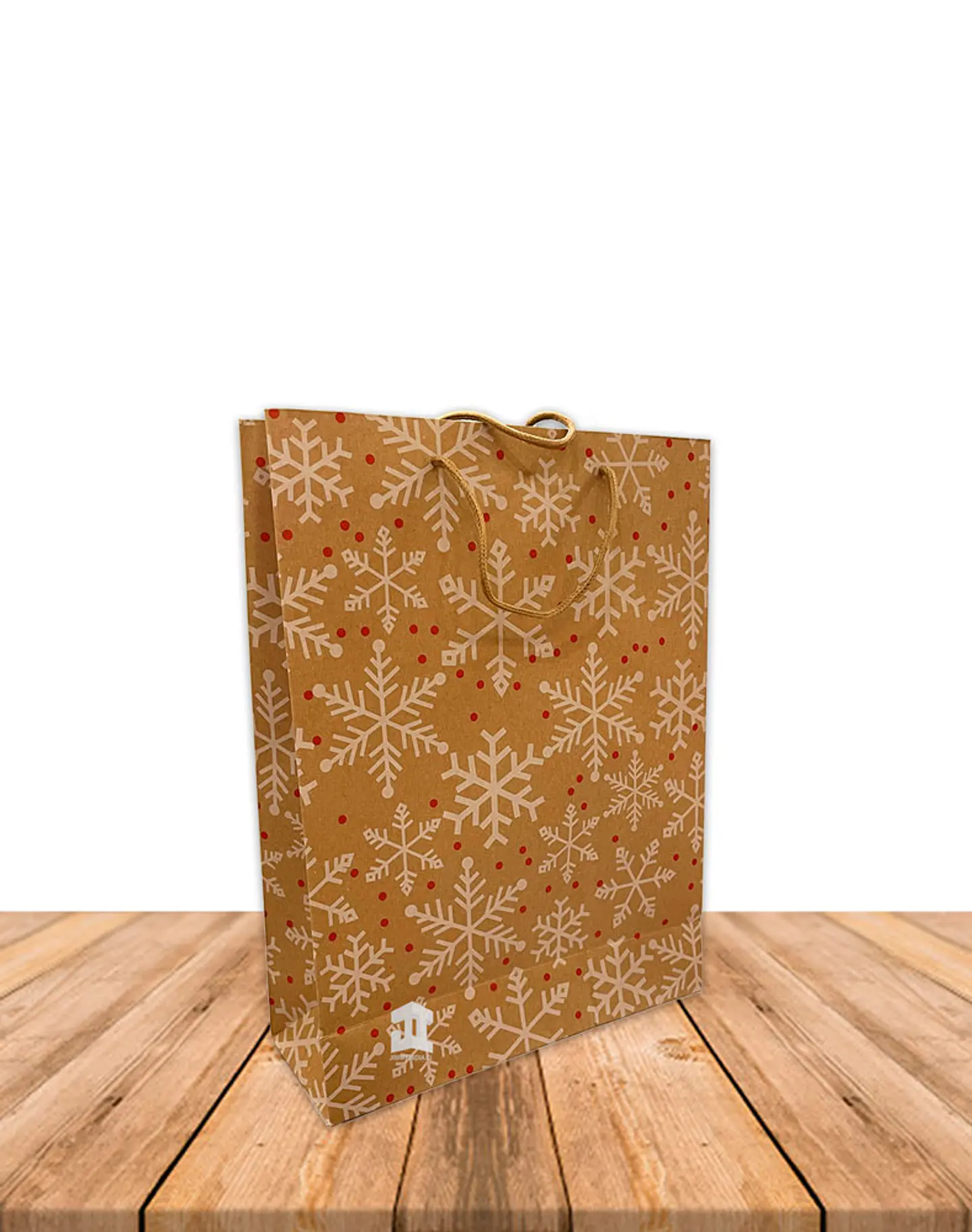 Bolsa Papel Kraft Navidad 37x28cm Precio x Docena JI16-11C 4