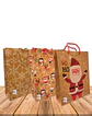 Bolsa Papel Kraft Navidad 37x28cm Precio x Docena JI16-11C - Miniatura 1