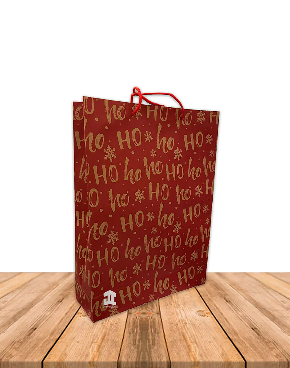 Bolsa Papel Kraft Navidad 42x31,5cm Precio x Docena JI16-11G 4