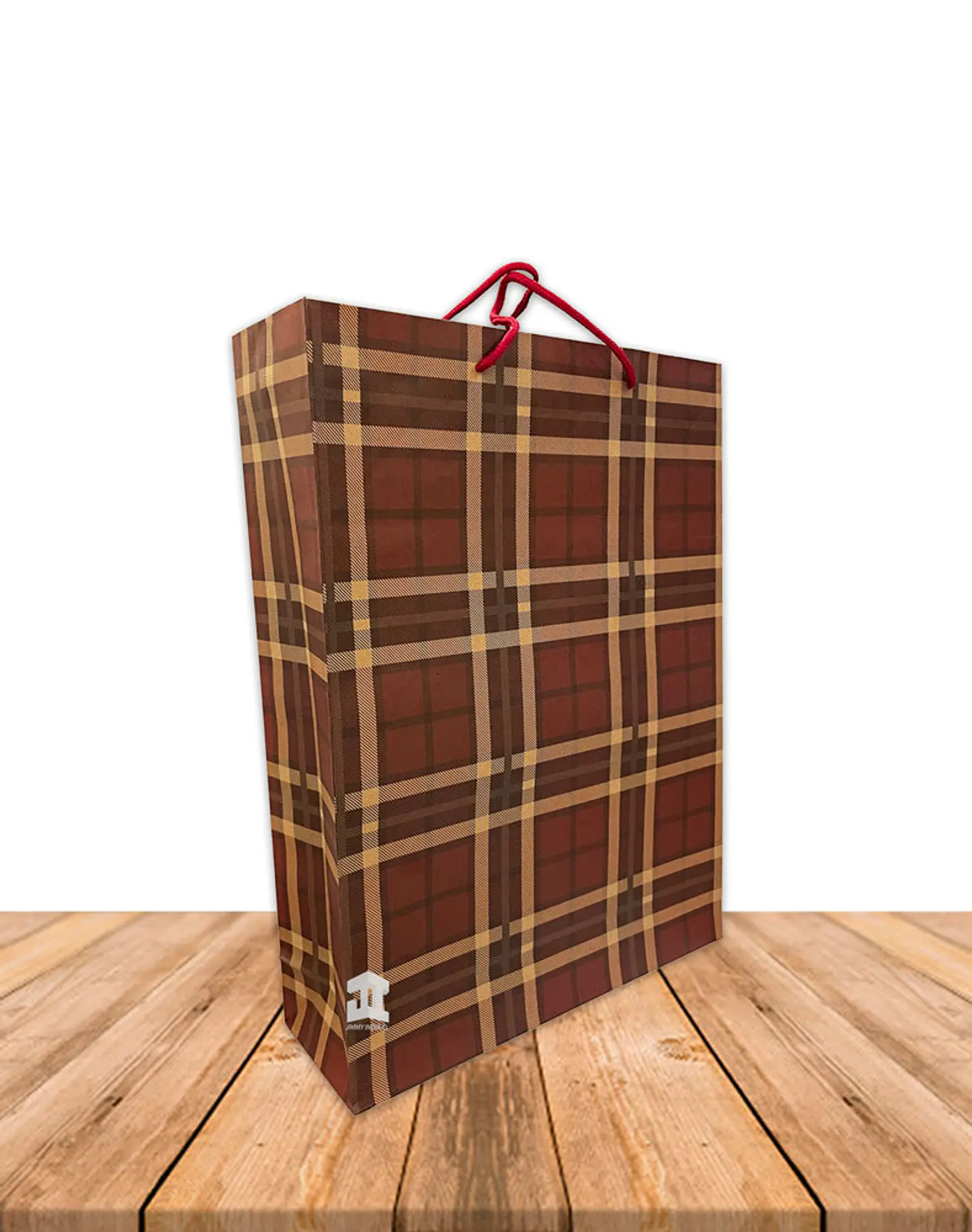 Bolsa Papel Kraft c/diseño 42x31,5cm Precio x Docena JI16-10G 4