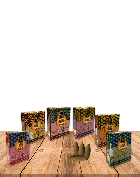 Pack Cono Cascada De Humo 6 Aromas Surtidos