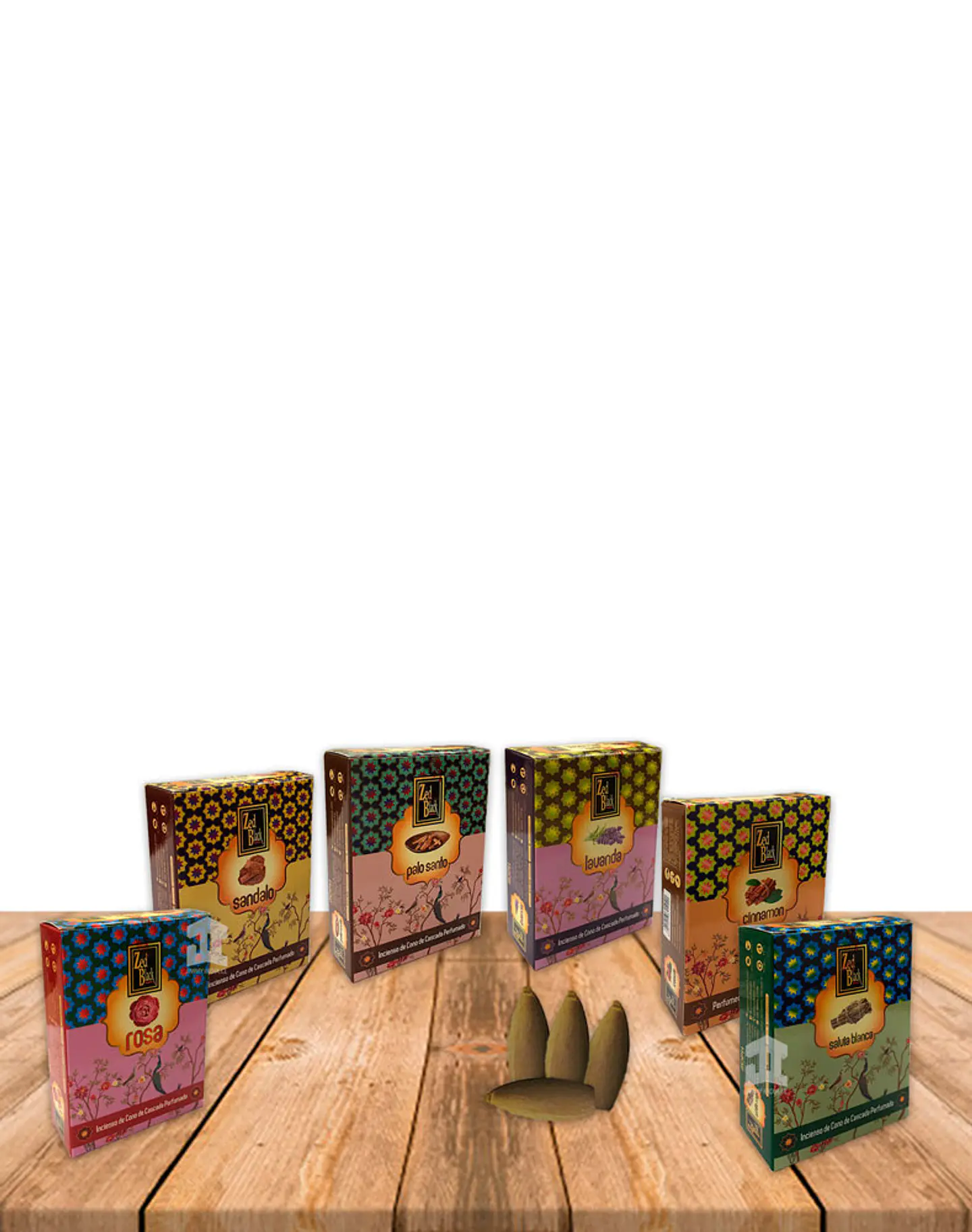 Pack Cono Cascada De Humo 6 Aromas Surtidos 1